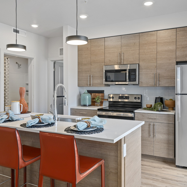 Ember Peaks at American Fork - Dining Area with Stainless Steel Appliances
