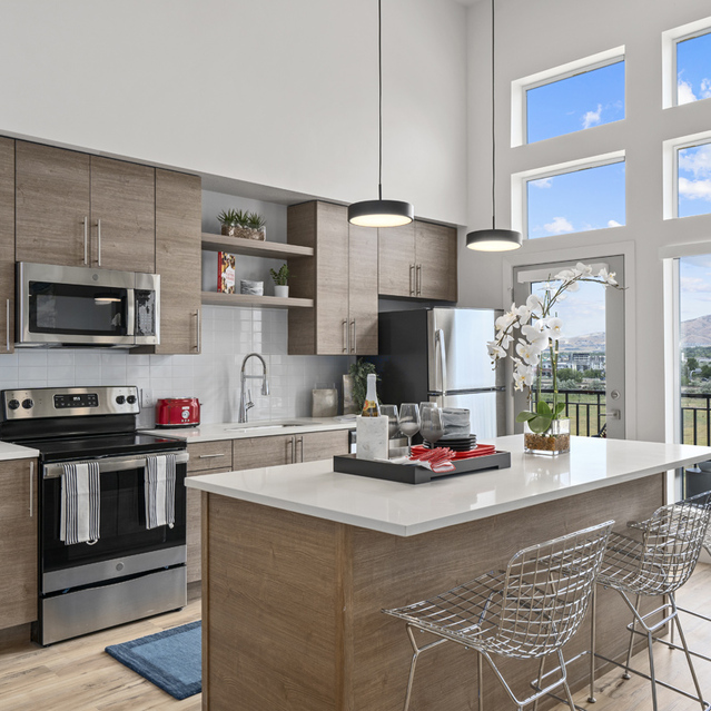 Ember Peaks at American Fork - Kitchen with Stainless Steel Appliances